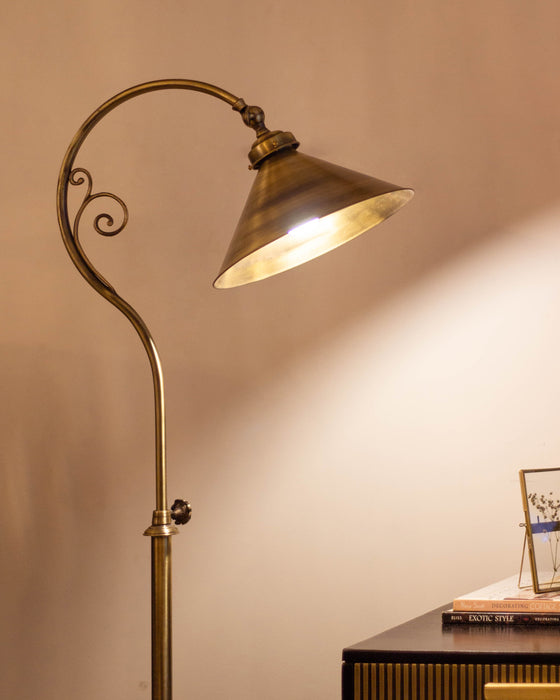 Felicity Floor Lamp With Brass Shade