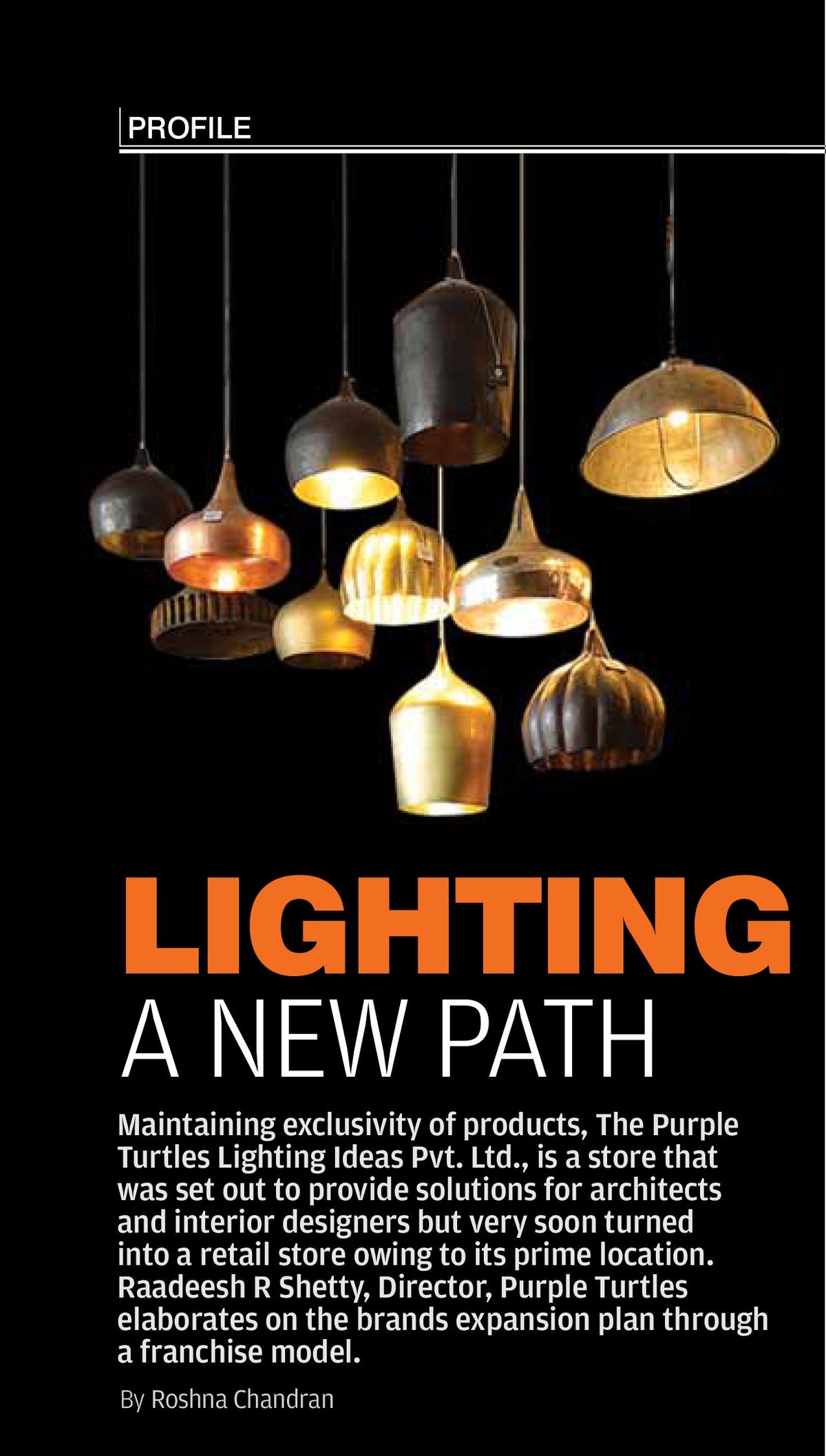 Purple lighting store sales
