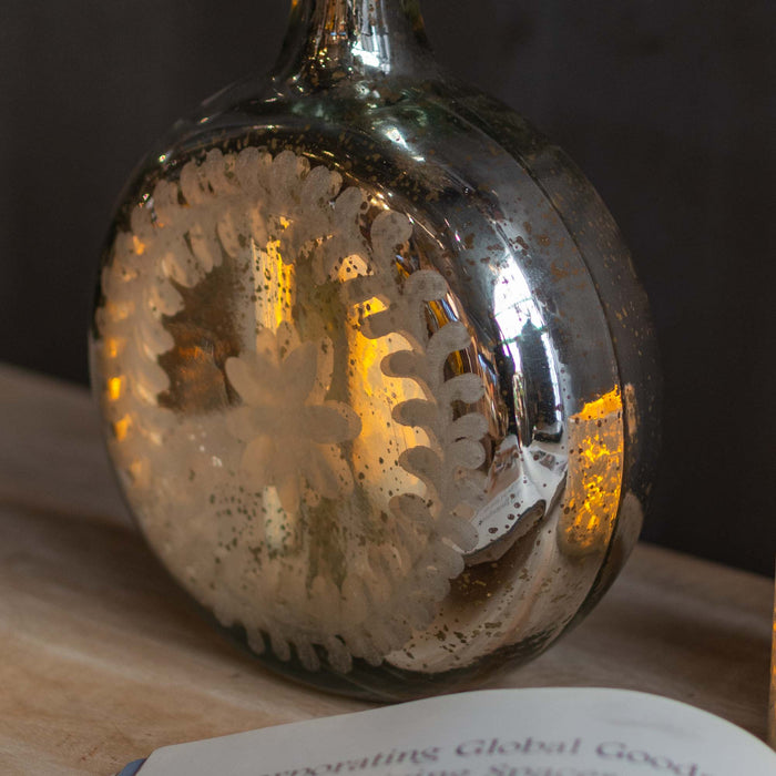 Zaria Glass Etched Trinket Bottle