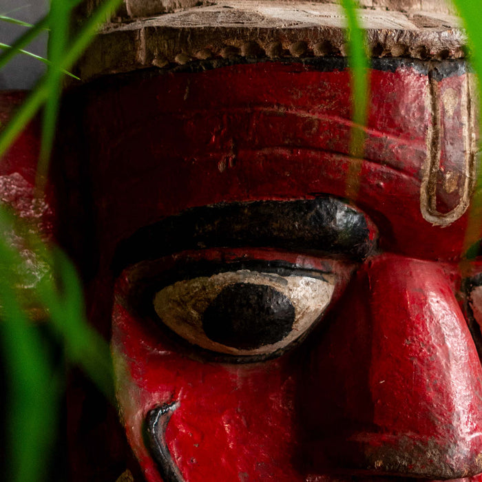 Mukhavat Red Wooden Mask