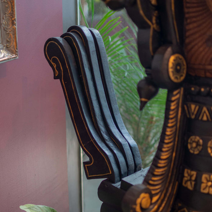 Kerala Kozhi Hen - Black And Floral