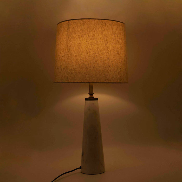 Colonical Table Lamp white Marble