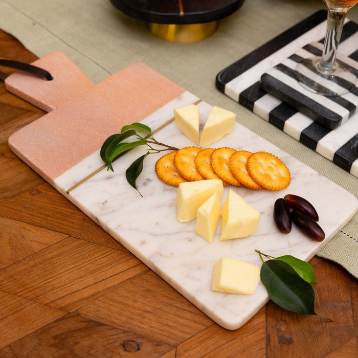 Cheese Board Brass Inlay Rectangular