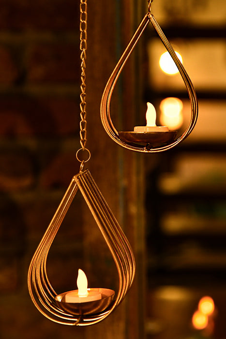 Single Petal Tea Light Hanging