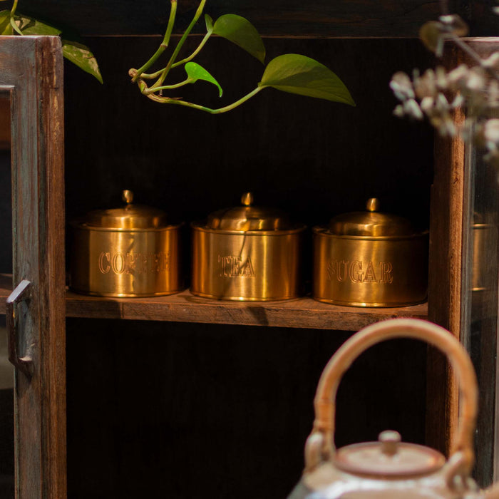 Ahvi Brass Sugar Jar