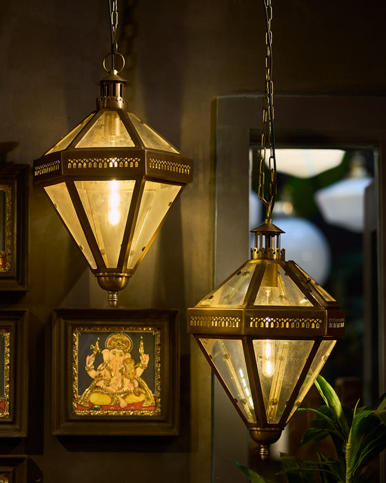 Kalisa Brass Antique Pendant Light