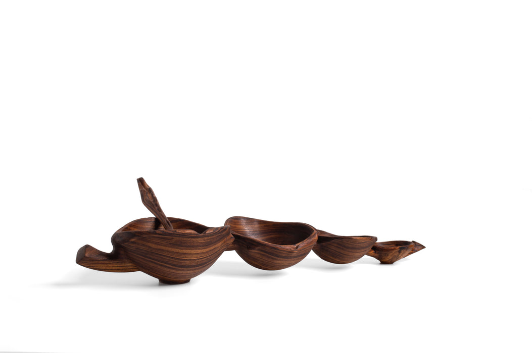 Teak Dancing Bowls