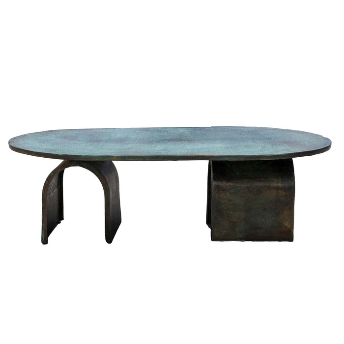 Midori Capsula Coffee Table Brass With Patina