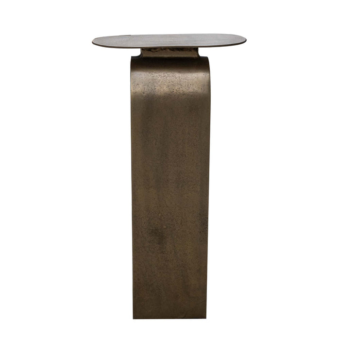 Khonsu Pedestal Table Antique Brass