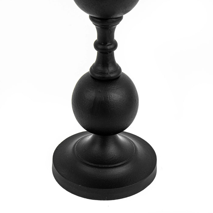 Beni Candle Stand Gold With Black Antique