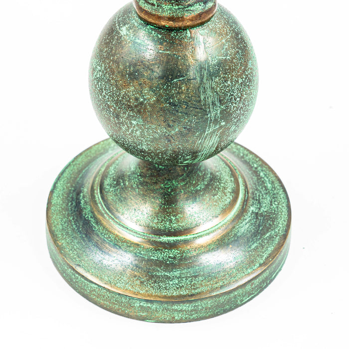 Beni Patina Candle Stand With Gold Finish