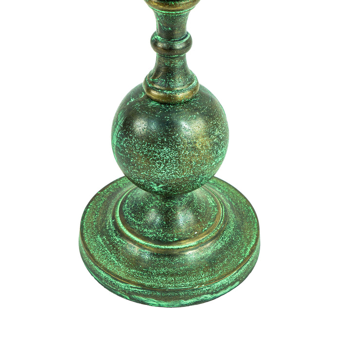 Beni Patina Candle Stand With Gold Finish