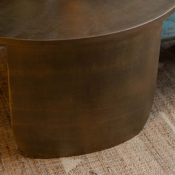 Khonsu Coffee Table Antique Brass