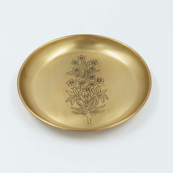 Nayantara Brass Half Plate