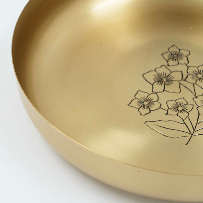 Nayantara Brass Shallow Bowl - Large