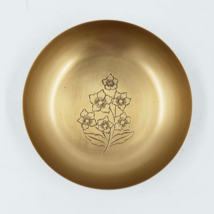 Nayantara Brass Shallow Bowl - Small