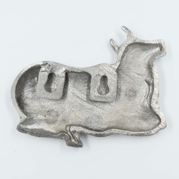 Pichwai Seated Nandi Wall Decor - Nickel
