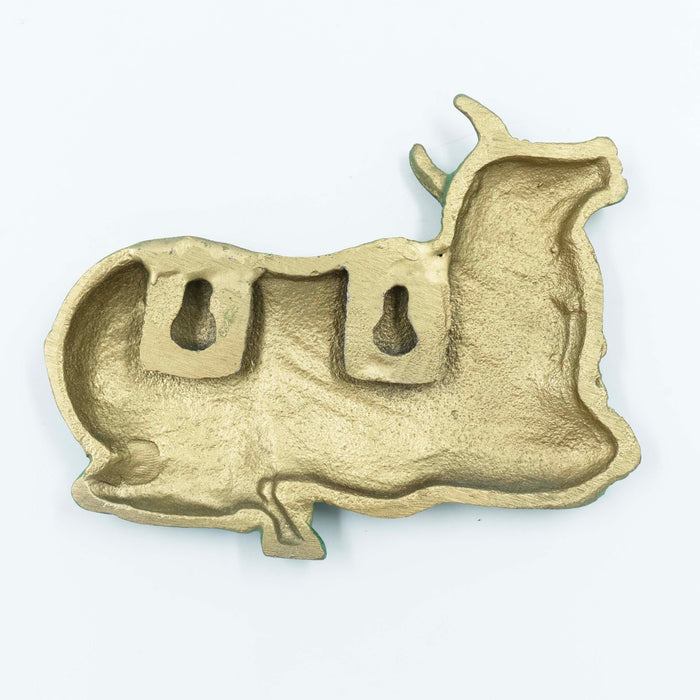 Pichwai Seated Nandi Wall Decor - Platina