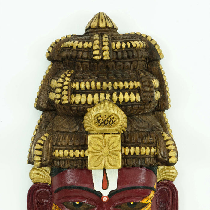 Vishnu Mask Red Garuda Wall Mounted