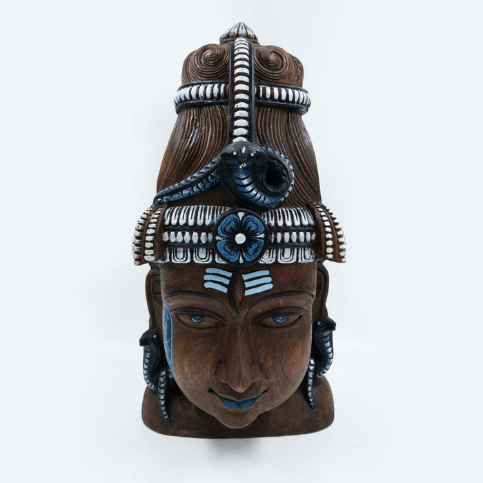 Shiva Mask Blue Ganesha Table Top