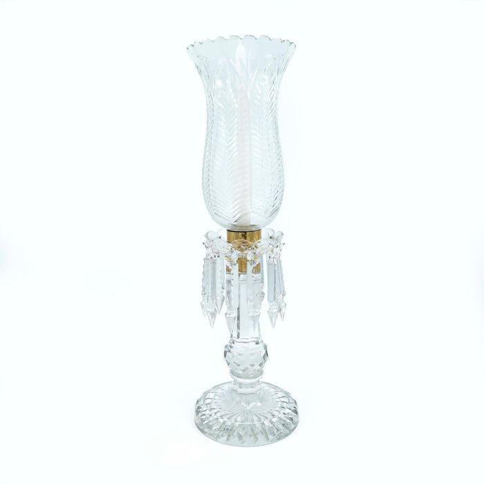 Dreamcaster Single Candle Hurricane Cut Glass