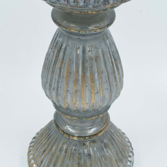 Sinag Candle Stand Grey Glass