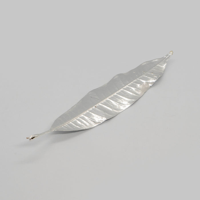 Fresh Plumeria Leaf Silver Dipped 999