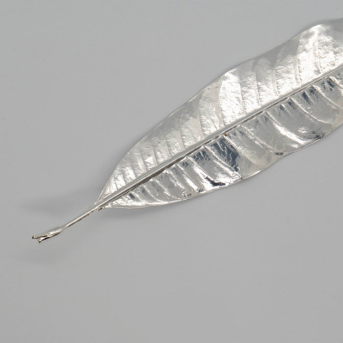 Fresh Plumeria Leaf Silver Dipped 999