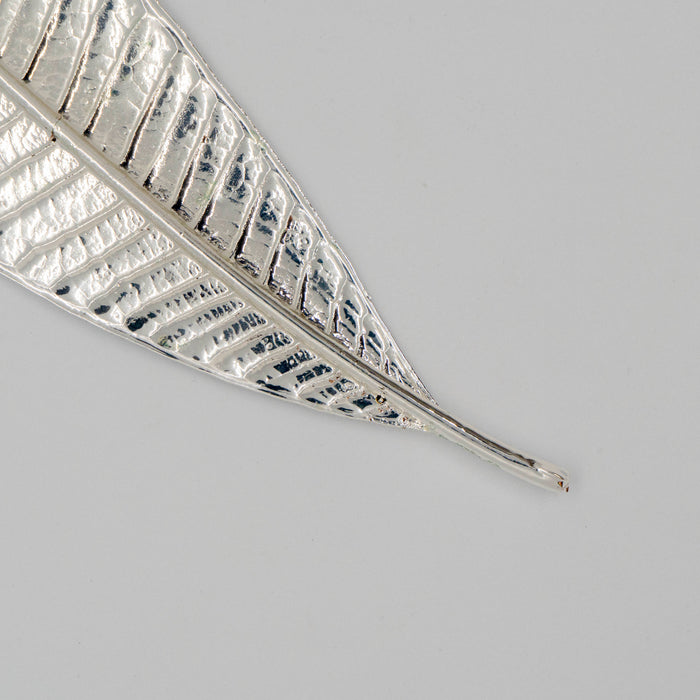 Fresh Plumeria Leaf Silver Dipped 999