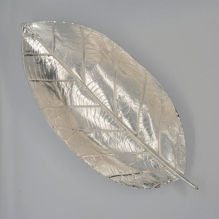 Handmade Leaf Dish 999 Silver