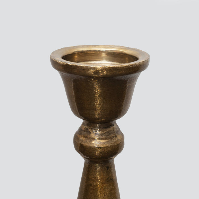 Arasan Tex Candle Holder Antique Gold