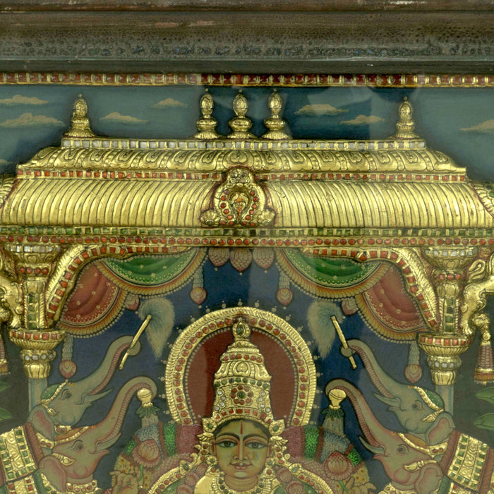 Gaja Lakshmi Tanjore Painting