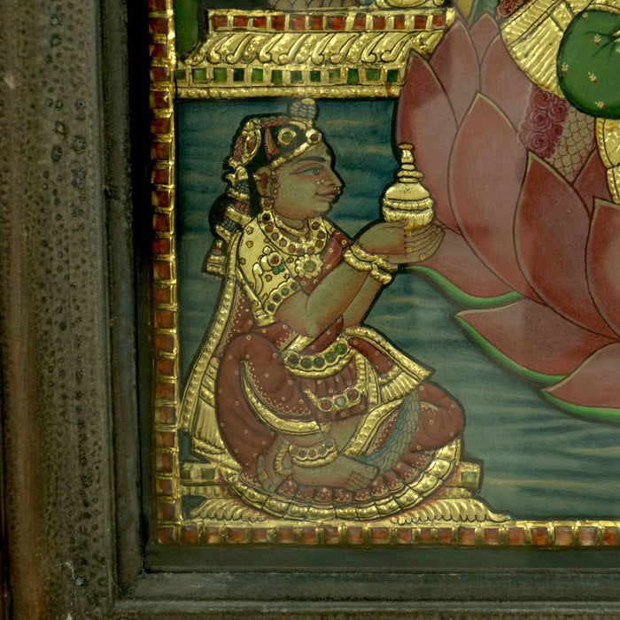 Gaja Lakshmi Tanjore Painting
