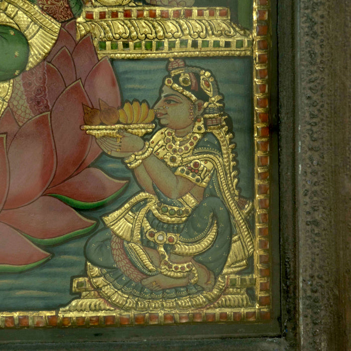 Gaja Lakshmi Tanjore Painting