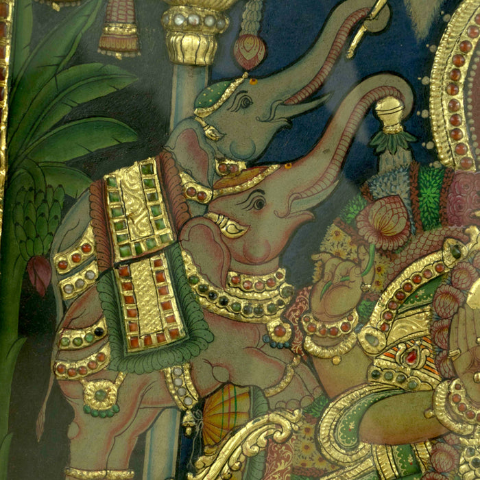 Gaja Lakshmi Tanjore Painting