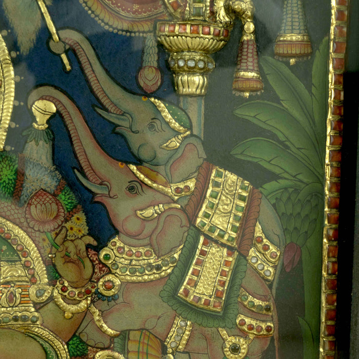 Gaja Lakshmi Tanjore Painting