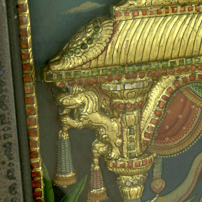 Gaja Lakshmi Tanjore Painting