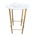 Mop Inlay Marble Side Table