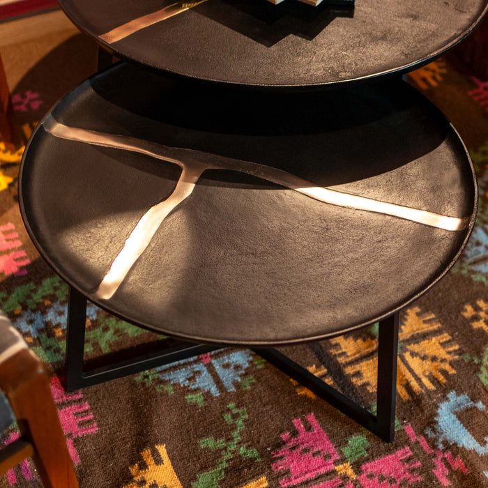 Dagny Top Blackish Bronze Coffee Table (Set of 2)