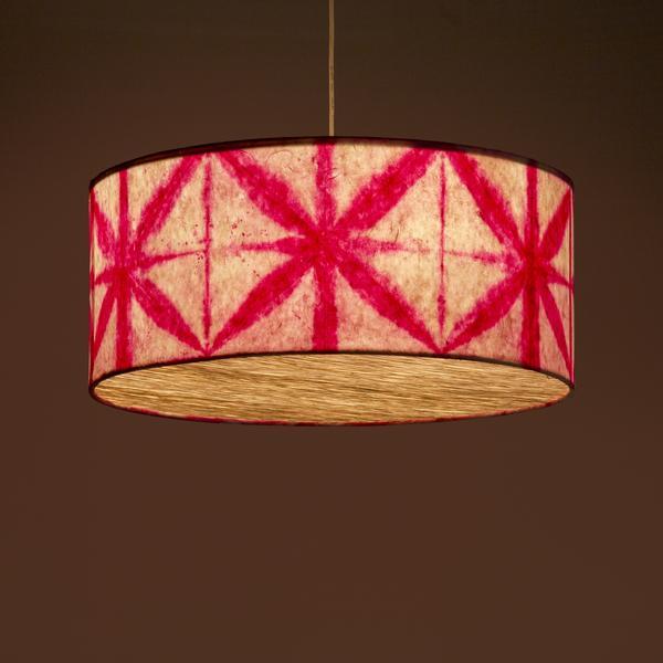 Drum Shibori Star Pendant Lamp