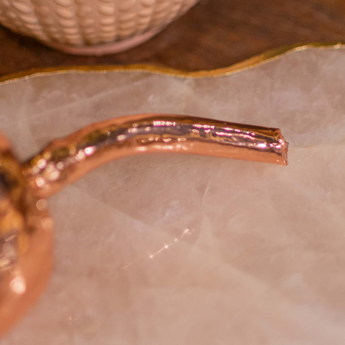 Fresh Pink Lotus Bud Dipped In Rose Gold (18K Gold With Copper Infused)