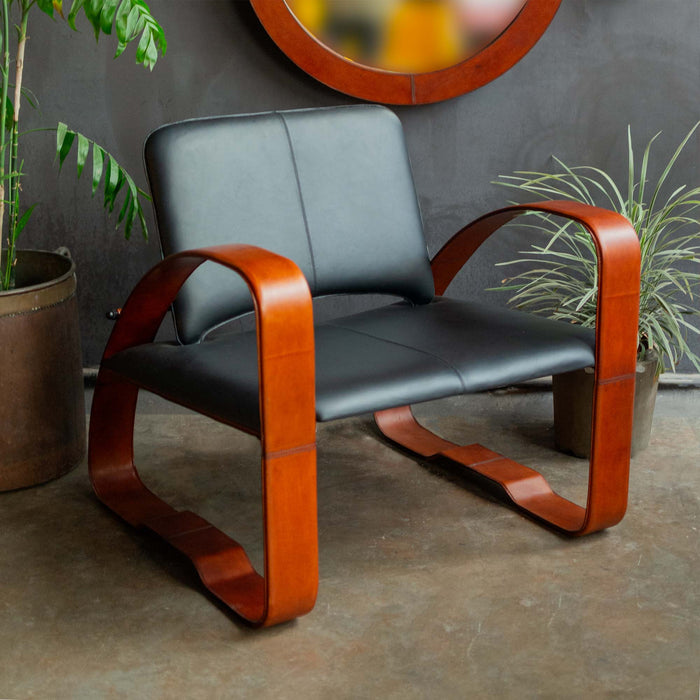 Chajala Leather Bar Chair