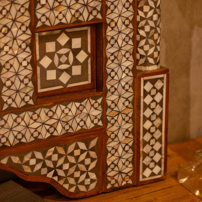Haya Mop Inlay On Wood Mirror