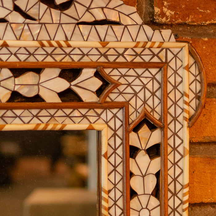 Eyena Mop Inlay On Wood Mirror