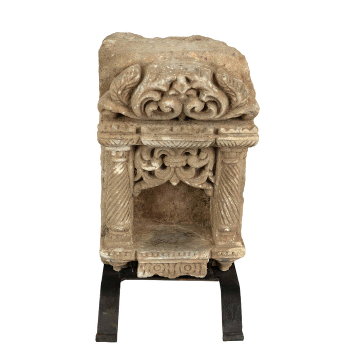 Avita Iron & Stone Candle Stand