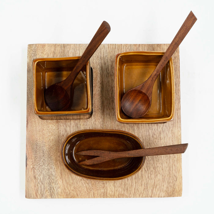 Trio Condiment Set