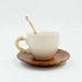 Cappuccino Cup with Saucer and Spoon