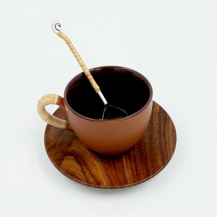Cappuccino Cup with Saucer and Spoon