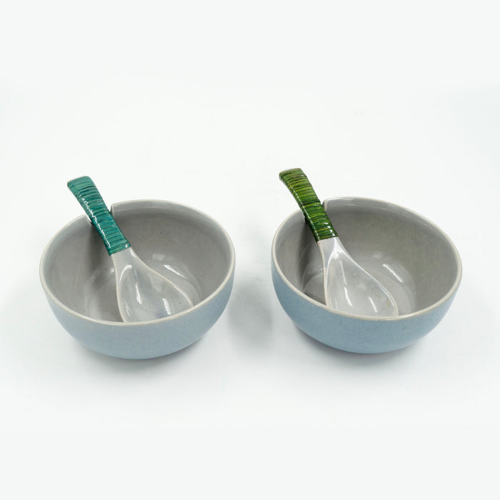 Soup Bowl with Spoon (Set of 2)