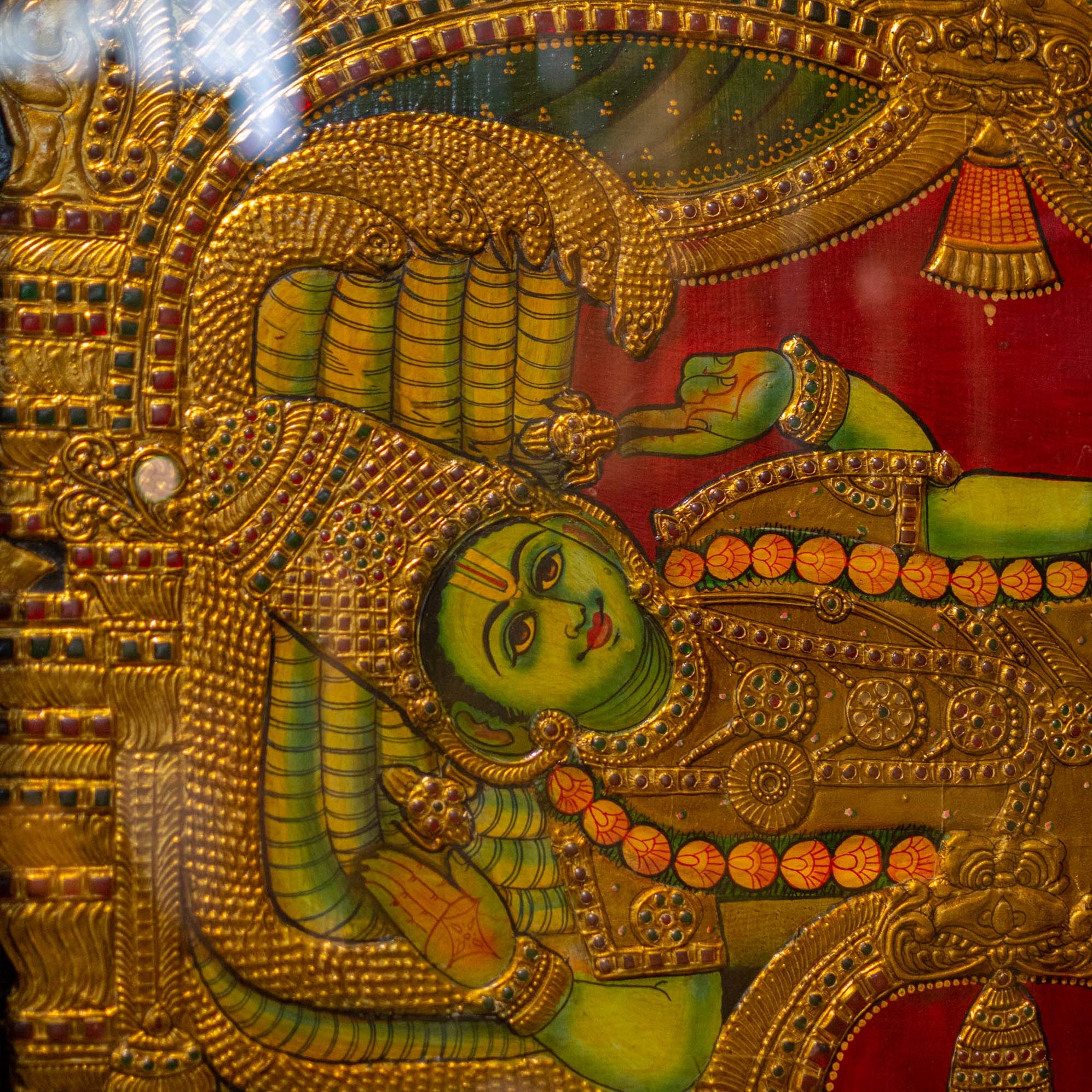 Buy Wall Decor | Ranganathar with Sri Devi And Bhu Devi Tanjore ...